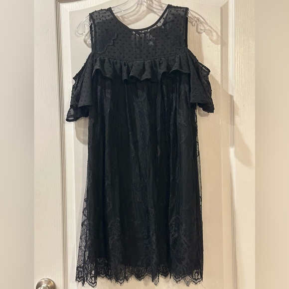 Foxiedox Babette Lace Babydoll Mini Dress Black Size S New with Tag - Picture 2 of 16